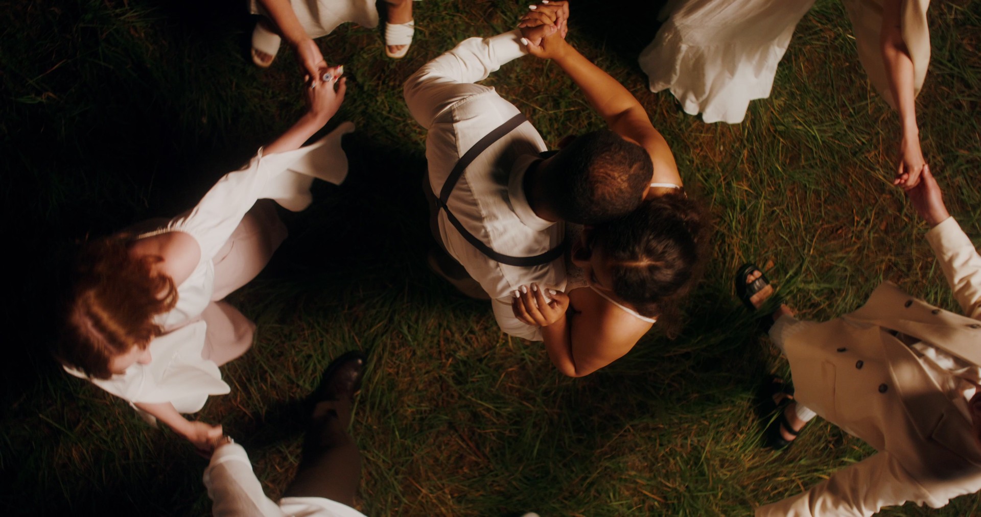 Outdoor wedding feast